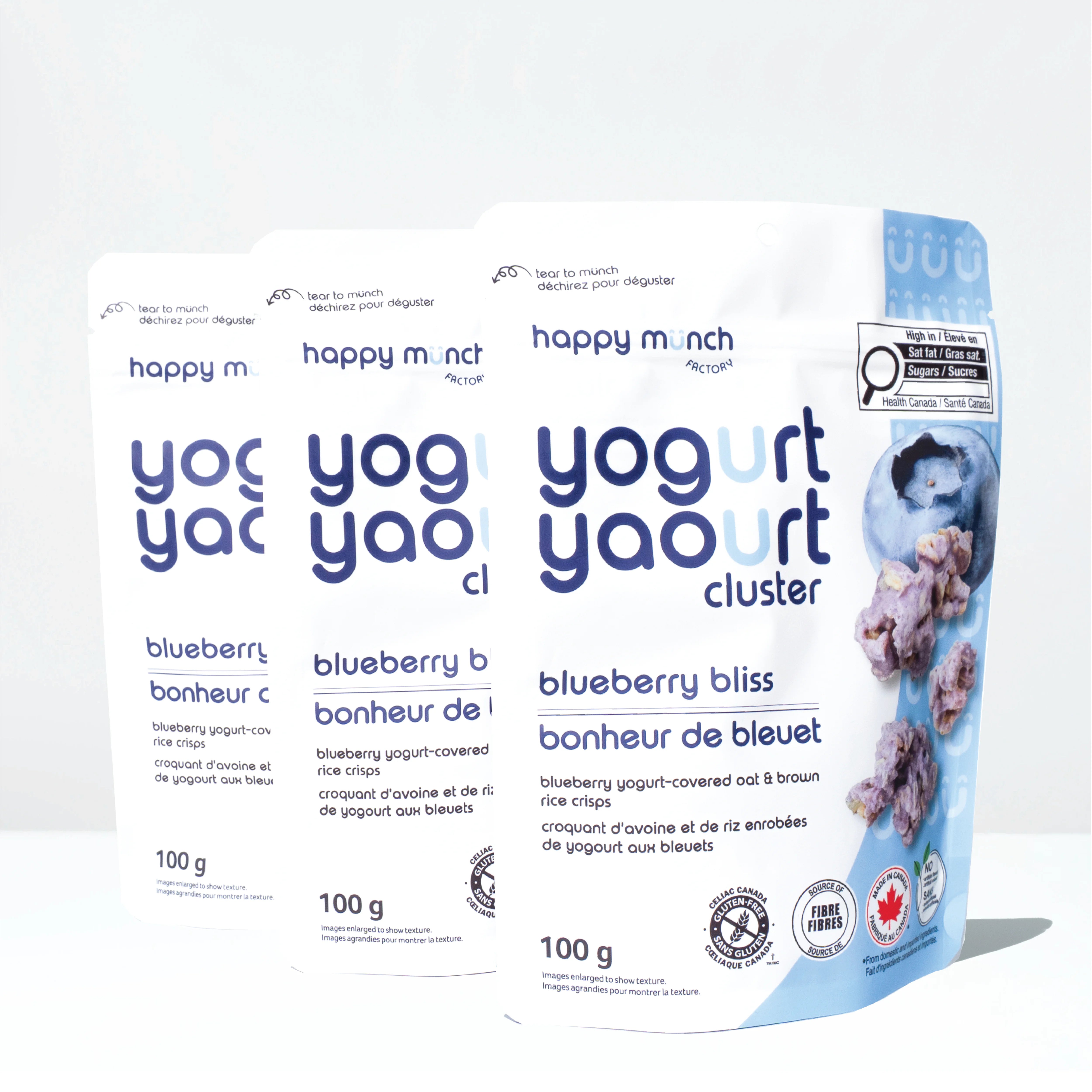 Happy Munch Blueberry Bliss Yogurt Cluster 3pack