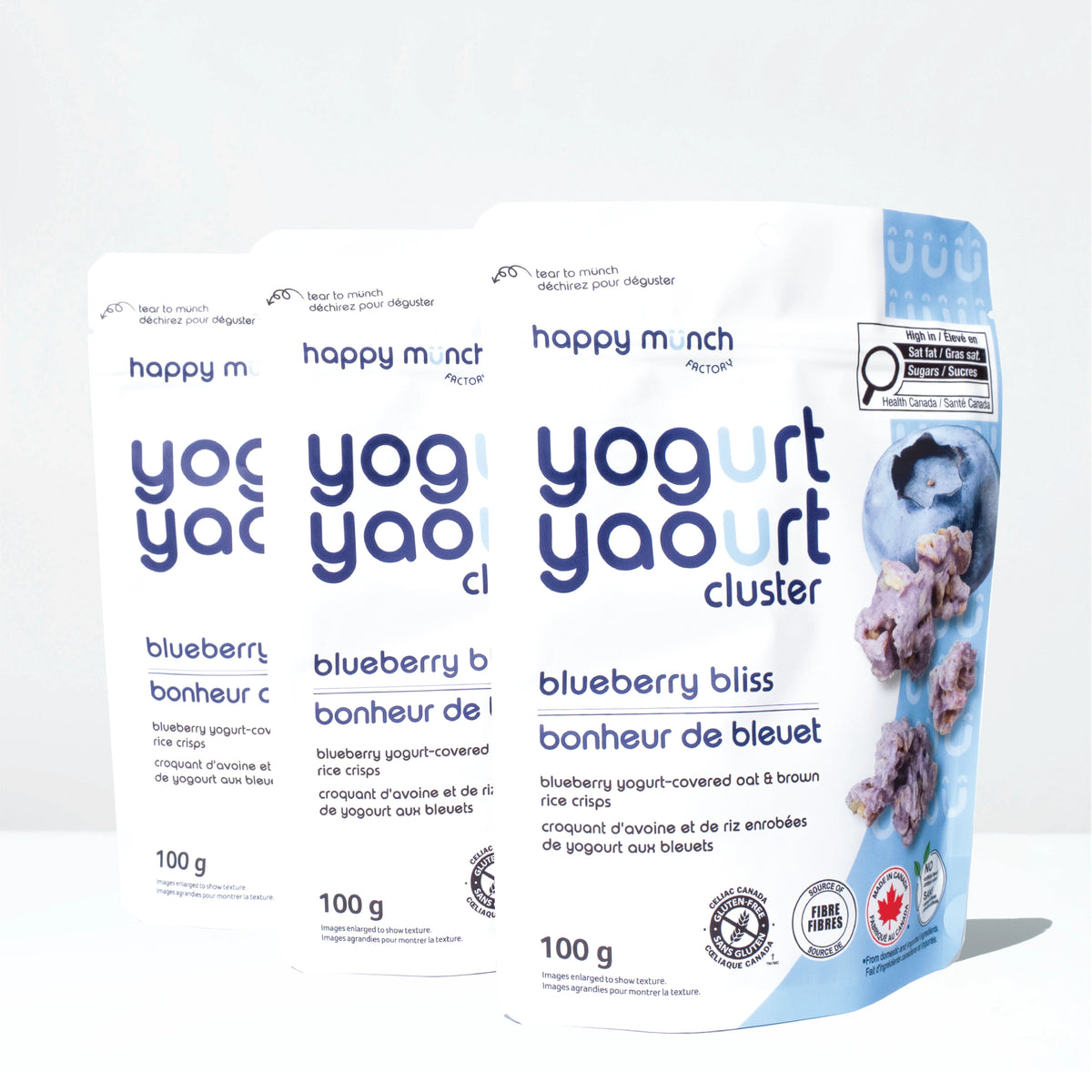 Happy Munch Blueberry Bliss Yogurt Cluster 3pack