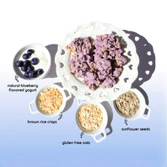 Happy Munch Blueberry Bliss Yogurt Cluster Ingredients
