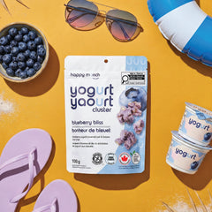 Happy Munch Blueberry Bliss Yogurt Cluster beach