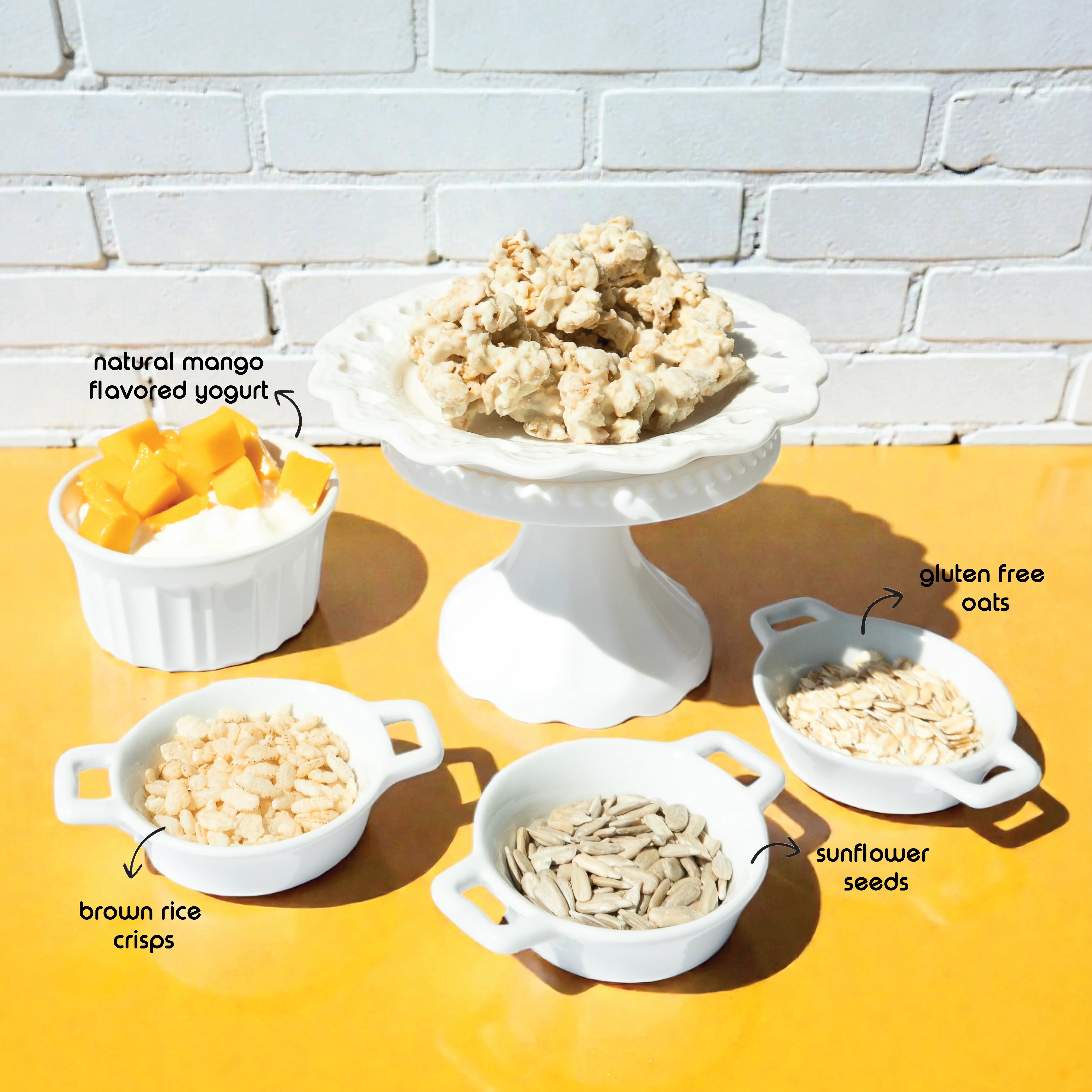 Happy Munch Mango Mania Yogurt Cluster Key Ingredients
