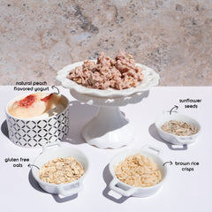 Happy Munch Peach Paradise Yogurt Cluster key ingredients