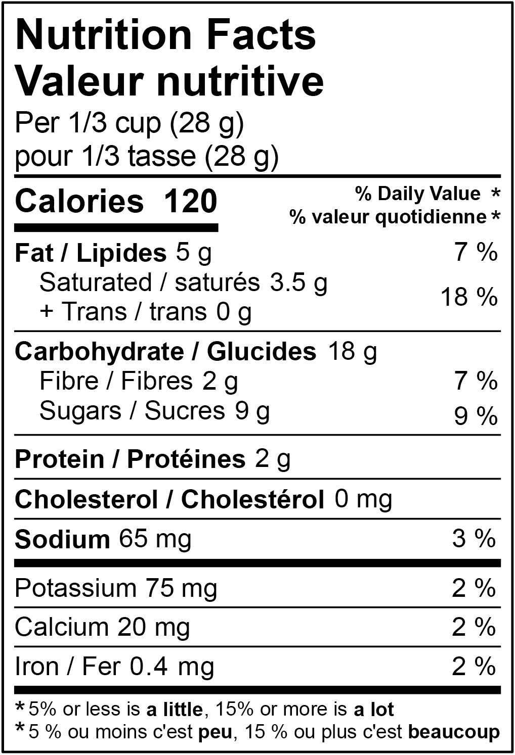 Nutritional Information
