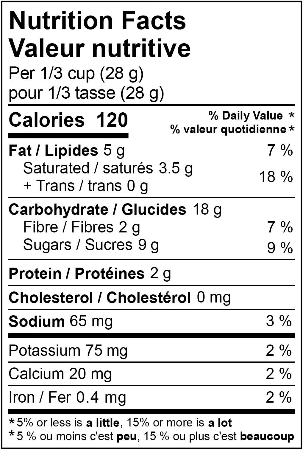 Nutritional Information